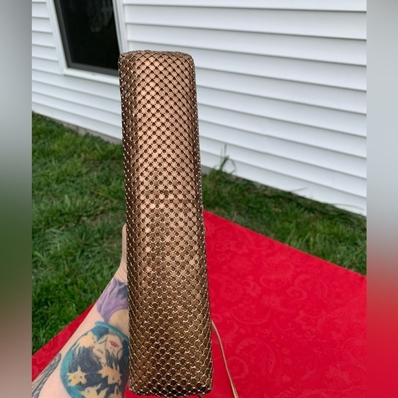 Vintage Bueno purse metallic mesh overlay snap‎ button closure - Picture 5 of 10